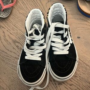 Leopard vans hightop kids